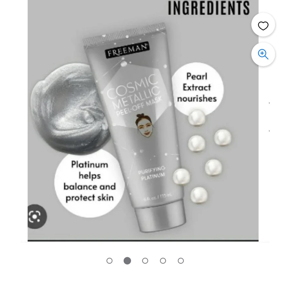 🩶Cosmic Metallic Peel-Off Mask Set Purifying Metallic face mask for Freeman🩶